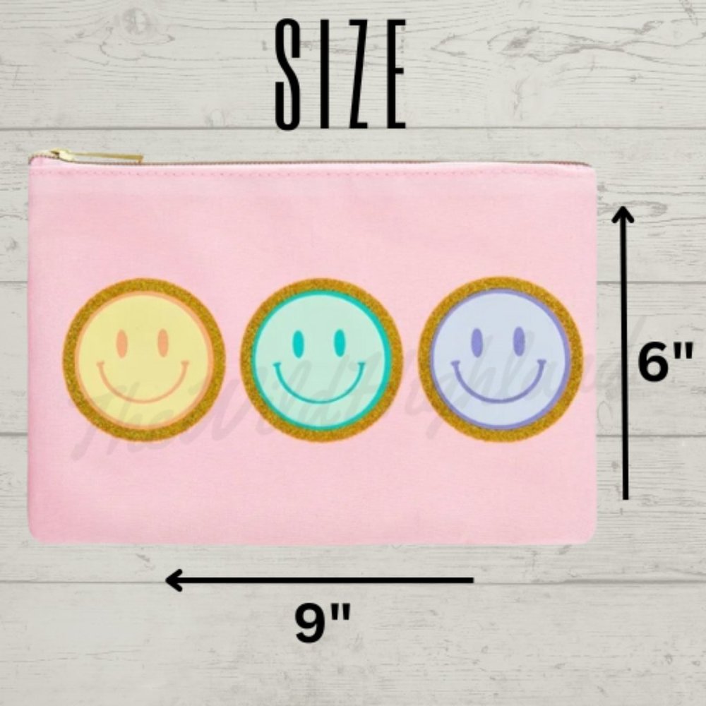Pink Smiley Face Canvas Bag - Picture 4 of 4